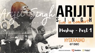 Arijit Singh Mashup Part 1 | Arijit Singh In Live Concert Hyderabad 2024 #trending #viral #shorts