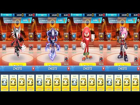 Sonic Forces - All Max Level Challenger Battle | Open Many Victory Chests - All Characters Unlocked