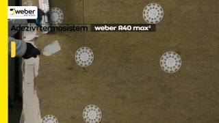 weber R40 max² - adeziv alb pentru vata minerala si polistiren expandat