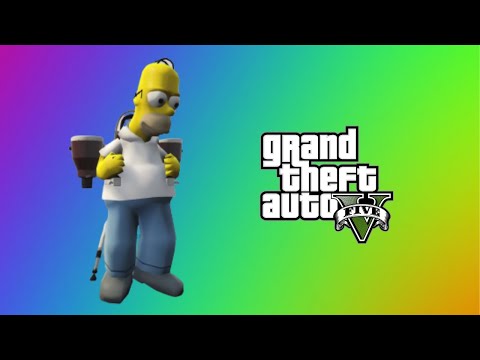 GTA 5 Simpsons mod Funny Opening Scene