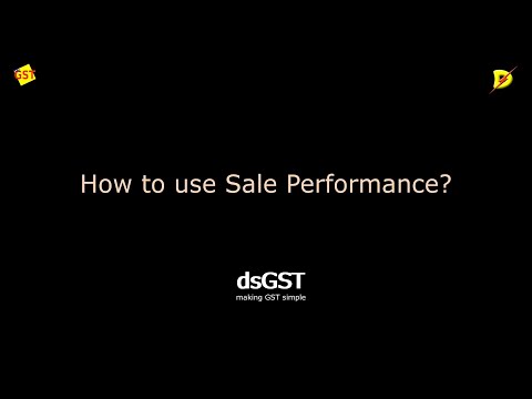 dsGST Sales Performance
