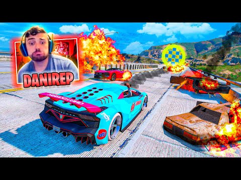 EL ÚLTIMO EXPLOTA PERO LOS COCHES DISPARAN!! ME ESCAPO! - GTA 5 ONLINE