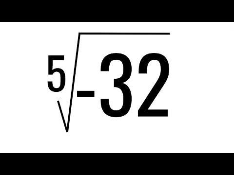 CUÁL ES EL VALOR DE RAÍZ DE ÍNDICE 5 DE -32. Radicación. Matemáticas Básicas