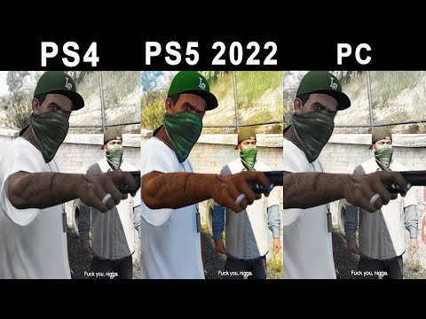 GTA 5 PS4 Vs PS5 Vs PC Remastered Enhanced Graphics Comparison Story Part 6 2014 VS 2022