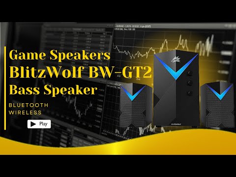 BlitzWolf BW-GT2 Computer Game Speakers Wireless 20W USB bluetooth-compatible Bass Speaker for PC