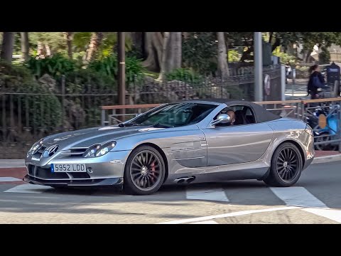 SUPERCARS in MONACO 2022 -88- ( SLR 722s Roadster, Enzo, Chiron Sport, SVJ, SF90 Spider...)