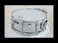 drum-tec Marching - Street Line Chrome Marching Snare Drum mit Tragegestell Größe: 14