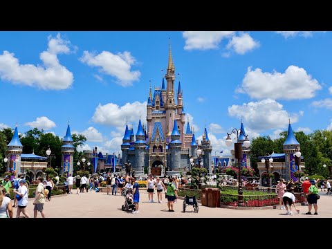 Magic Kingdom 2024 Late Morning/Early Afternoon Walkthrough in 4K | Walt Disney World May 2024