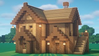 Minecraft: How to build a Wooden Starter House
