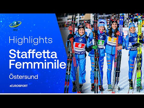 ITALIA SHOW in the women's relay: 2nd place in ÖSTERSUND | HIGHLIGHTS