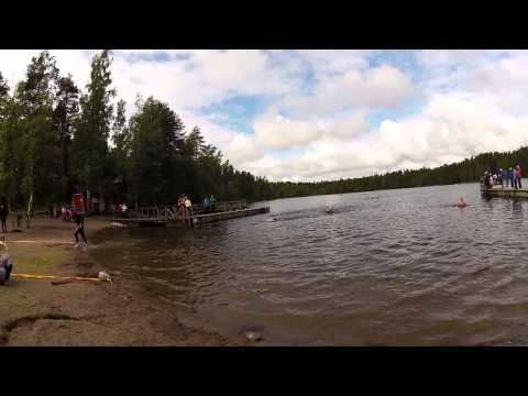 Hollolan Maastotriathlonin uintiosuuden loppu