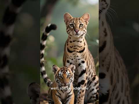 Oncilla (Tiger Cat) #Oncilla #MiniLeopard #WildCatFacts #RainforestLife #RareWildlife