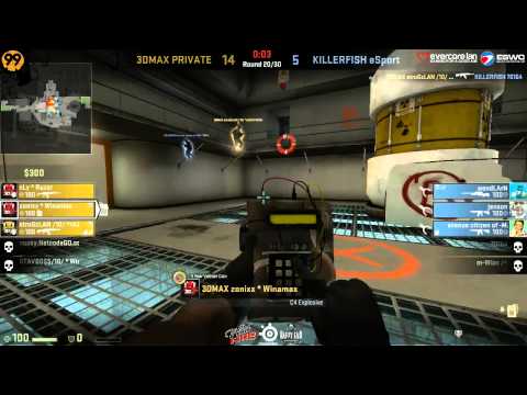 3DMAX vs. KILLERFISH | Gruppe A, ESWC 2013 German Qualifier | de_nuke