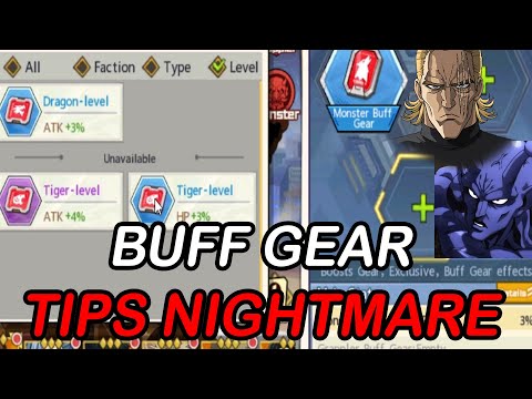 BUFF GEAR NIGHTMARE MODE TIPS!!! One Punch Man: The Strongest Man #f2p #opm #gacha