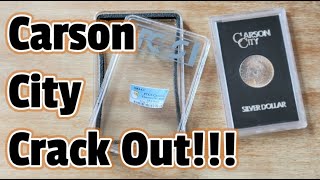 How To Crack Out a Carson City Morgan Silver Dollar GSA Holder from a PCGS Holder