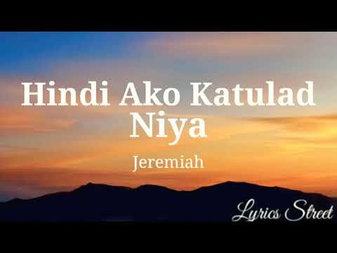 Hindi Ako Katulad Niya || Jeremiah || Lyric Video#lyricvideo #lyrics #opm #opmlovesong #90