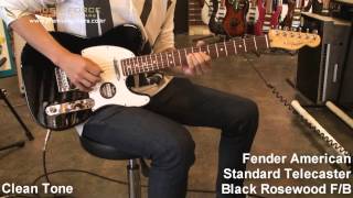 Video thumbnail for Fender American Standard Telecaster Black Rosewood F/B Demo by Music force by Music Force Official