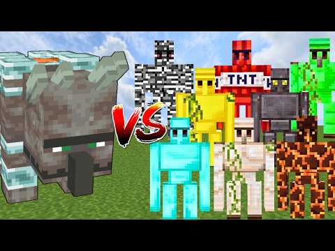 RAVAGER vs ALL GOLEMS | Minecraft Mob Battle