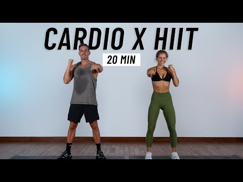 20 MIN CARDIO HIIT WORKOUT - ALL STANDING - Full Body, No Equipment, No Repeats