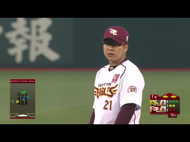 【1回表】イーグルス・釜田 切れ味抜群のフォークでピンチ脱出!! 2016/7/27 E-H