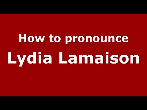 How to pronounce Lydia Lamaison (Spanish/Argentina) - PronounceNames.com