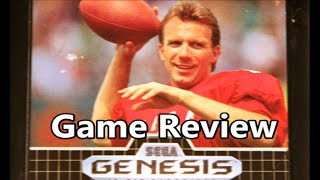Joe Montana Football Sega Genesis Review - The No Swear Gamer Ep 140