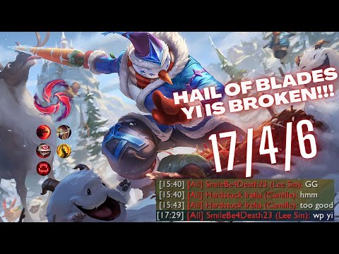 HOW TO PLAY MASTER YI 11.13!!!! (HAIL OF BLADES YI IS INSANE)