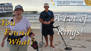 Lots of Rings Found! Metal Detecting Daytona Beach Florida | The Detecting Duo S04 E30