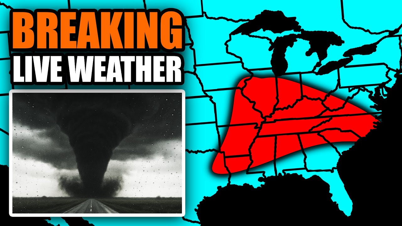 🔴LIVE - Tornado Coverage With Storm Chasers On The Ground - Live Weather Channel...