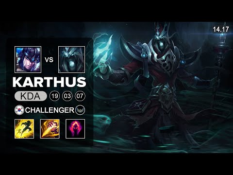 Karthus vs Sejuani Jungle - KR Challenger - Patch 14.17 Season 14