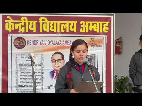 Speech by Sakshi Tomar on Constitution Day