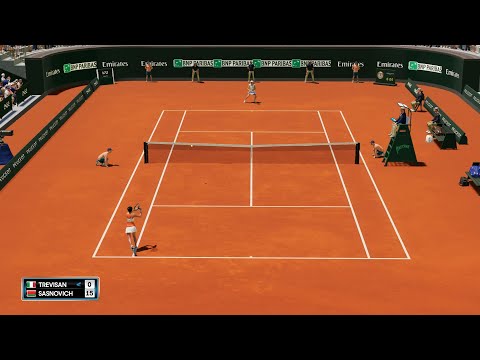 AO Tennis 2 - Martina Trevisan vs Aliaksandra Sasnovich - PS5 Gameplay