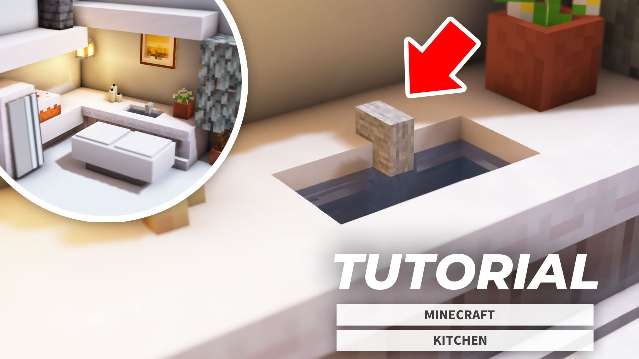 【マイクラ建築】キッチンのデザインと作り方 | Minecraft Kitchen Design