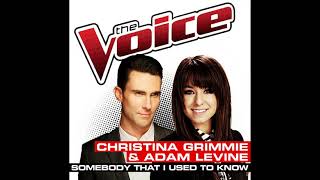 Christina Grimmie &amp; Adam Levine | Somebody That I Used To Know | Studio Version | The Voice 6
