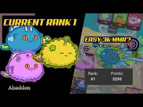Abaddon | EASY 3K MMR USING POISON META | CURRENT RANK 1 | AXIE INFINITY