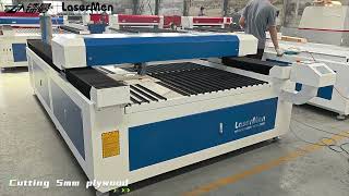[LaserMen] LM-1325 CO2 Mix Laser Cutting Machine Cutting Stainless Steel Plywood Acrylic