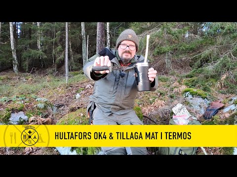 Hultafors Outdoor Knife 4 (OK4) & tillreda torkad mat i termos
