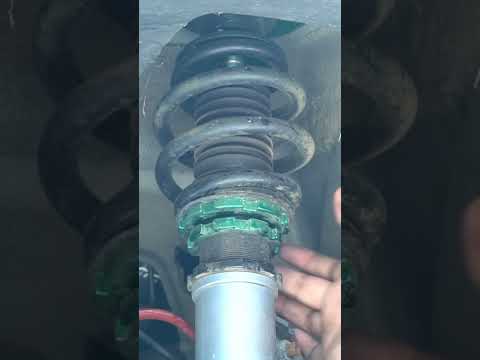 Adjusting my #coilovers on my #BMW #E92 #335i #N54 #twinturbo #bmwm #e90 #suspension