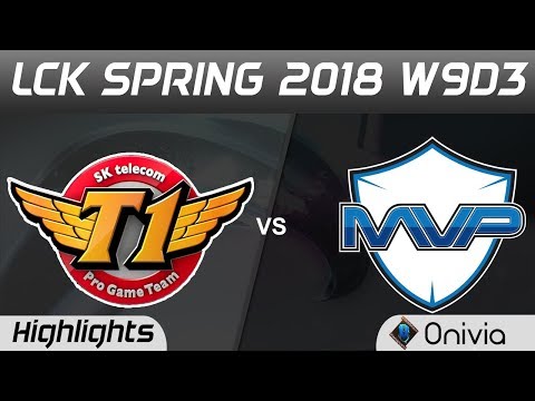 SKT vs MVP Highlights Game 1 LCK Spring 2018 W9D3 SK Telecom T1 vs MVP by Onivia