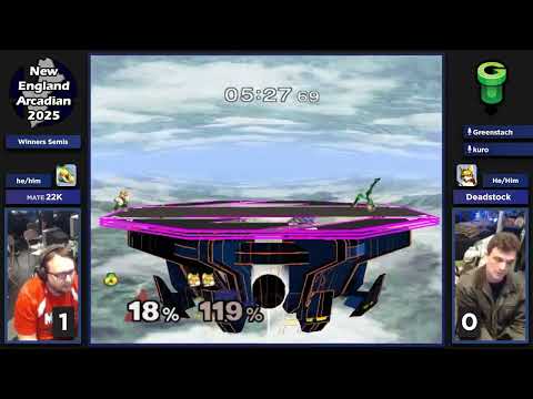 NE Melee Arcadian 2025 - MATE | 22K (Sheik) vs. Deadstock (Fox) - SSBM WSF