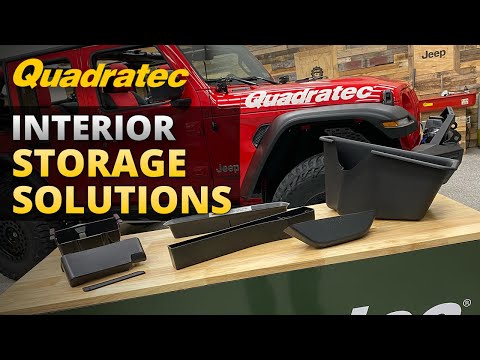 Quadratec Interior Storage Trays for Jeep Wrangler & Gladiator