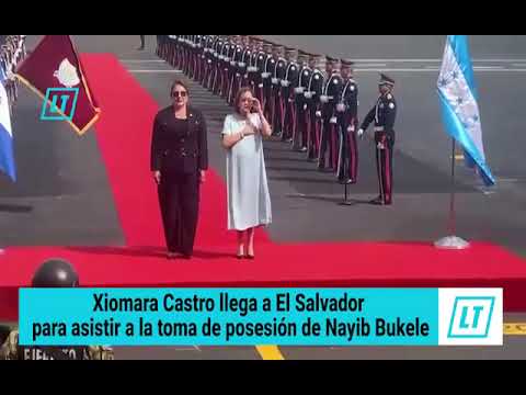 Xiomara Castro llega a El Salvador para asistir a la toma de posesión de Nayib Bukele