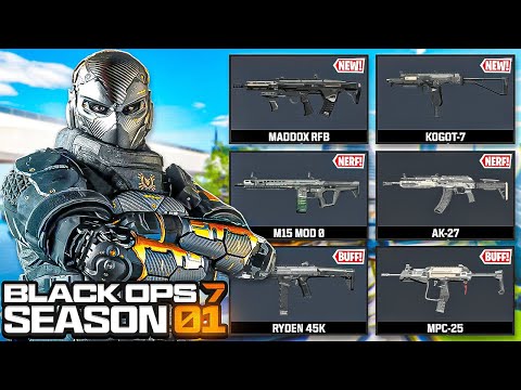 NEW BLACK OPS 7 SEASON 1 UPDATE 1.87 PATCH NOTES! (NEW WEAPONS + WEAPON BALANCE) BO7 Season 1 Update