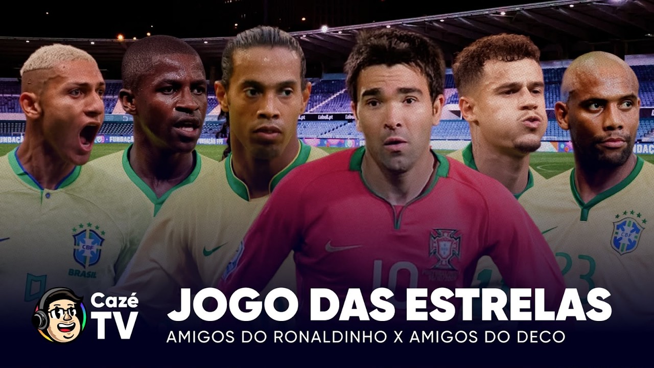 JOGO COMPLETO: JOGO DAS ESTRELAS | AMIGOS RONALDINHO X AMIGOS DE DECO