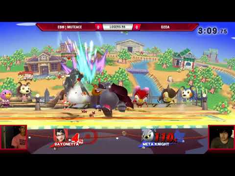 VS Weekly 8/2/18 - Losers Eighths - EBM | MuteAce (Bayonetta) vs D2da (Meta Knight) - Smash 4