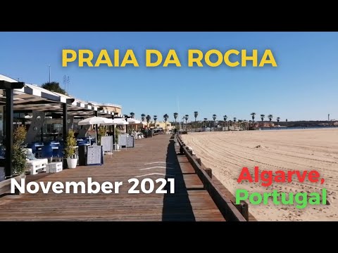 Praia da Rocha Beachline Street Walk November 2021