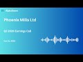 Phoenix Mills Ltd Q2 FY2025 26 Earnings Conference Call