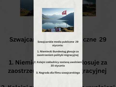 Szwajcarskie media publiczne 29 stycznia