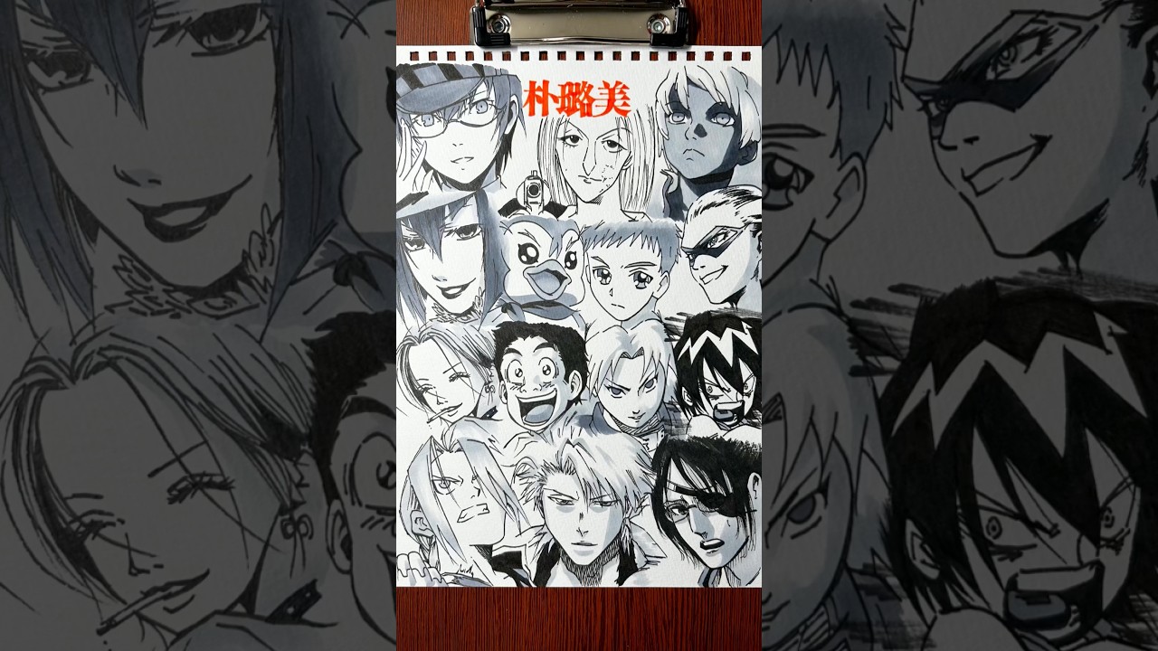 皆さんの推しキャラは誰ですか？描いて欲しい声優さんがいればコメントにください🙌#drawing #drawingchallenge #一発描き #声優 #朴璐美