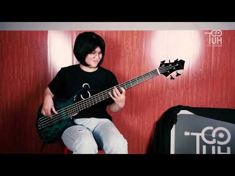 Ayis Maresya with Sire M5 5 Strings Bass